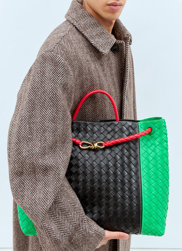 Bottega Veneta 라지 안디아모 핸드백 블랙 bov0157025