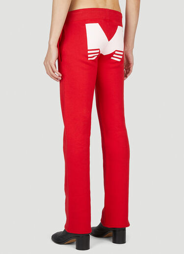 Mowalola Logo Print Track Pants Red mow0352006