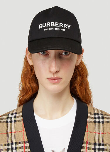 Burberry Logo Baseball Cap Black bur0239047