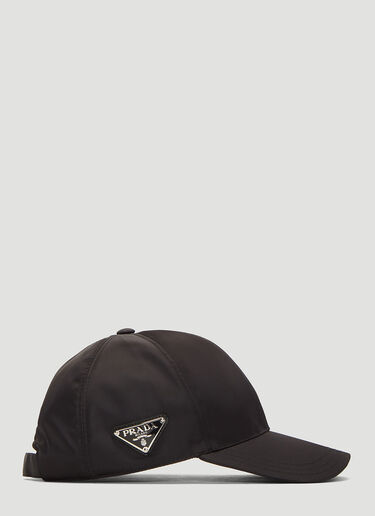 Prada Nylon Baseball Cap Black pra0135039