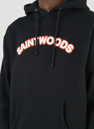 Saintwoods 徽标连帽运动衫 黑 swo0146003