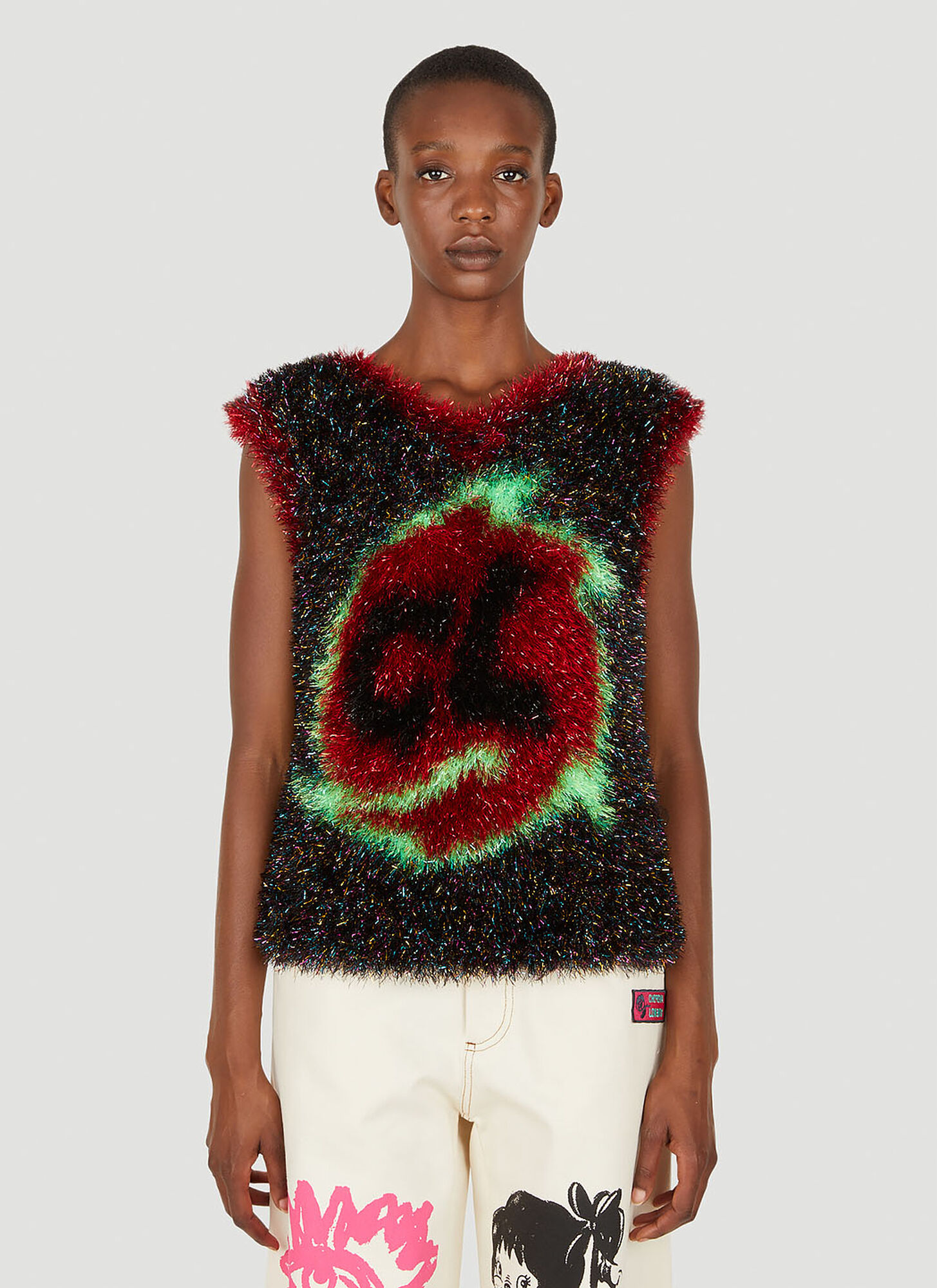 Chopova Lowena Metallic Knitted Vest