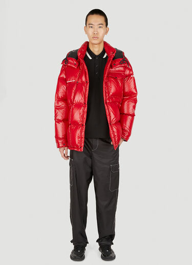 7 Moncler FRGMT Hiroshi Fujiwara Anthenium Hooded Jacket Red mfr0151003
