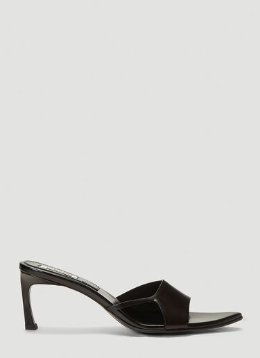 Reike Nen Cut-Out Pointed-Toe Heeled Mules Black rkn0241003