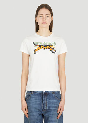 Gucci Tiger Pixel T-Shirt White guc0257007