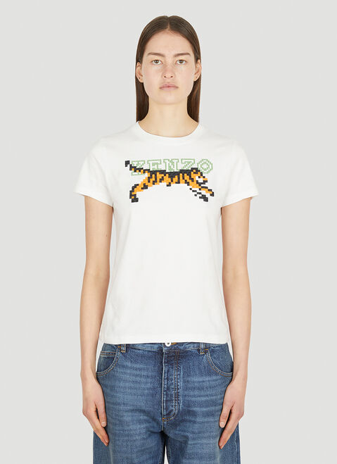 Balenciaga Tiger Pixel T-Shirt Black bal0253031