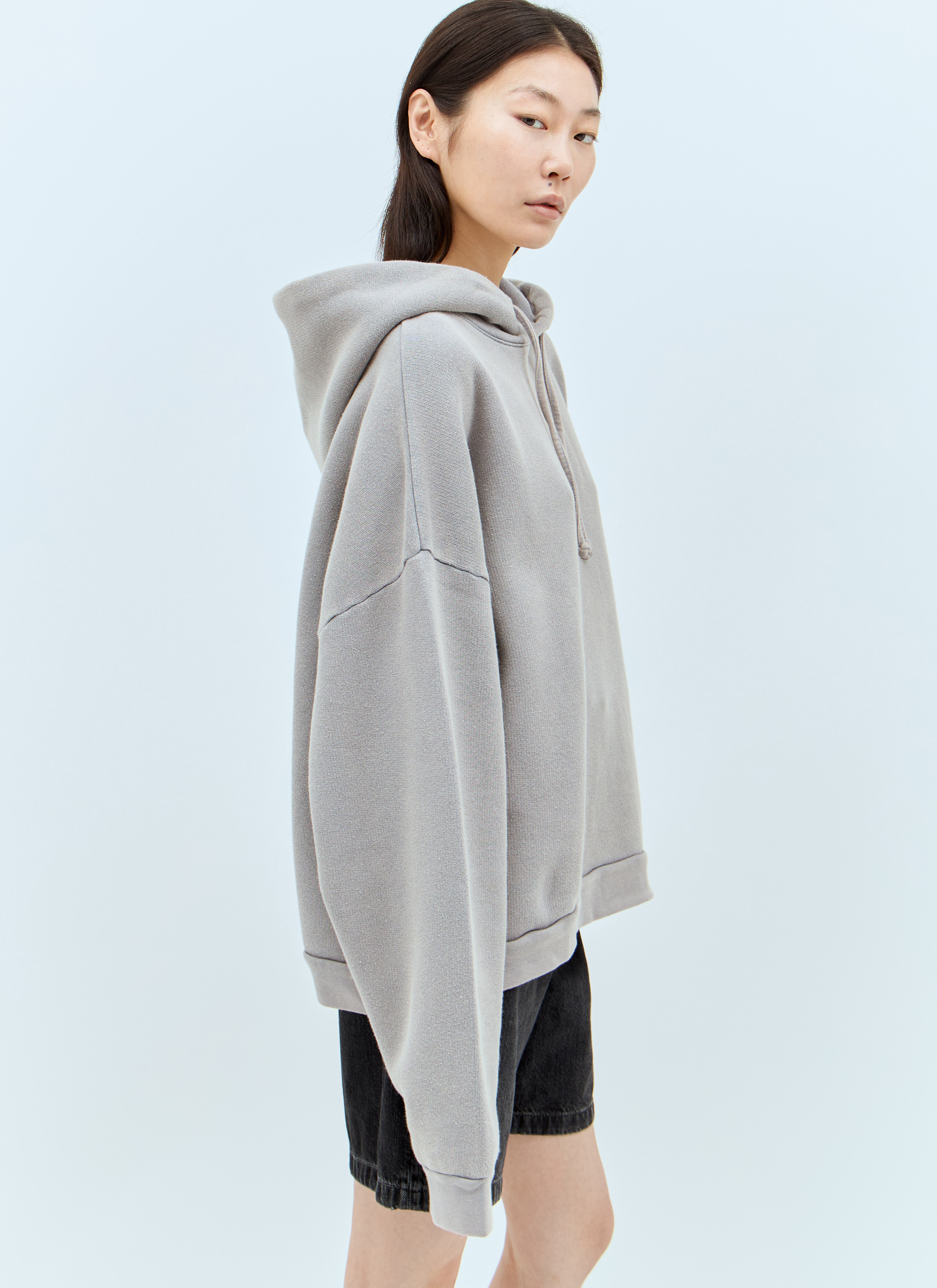Acne Studios Women's' Logo Patch Hooded Sweatshirt in Purple | LN-CC®