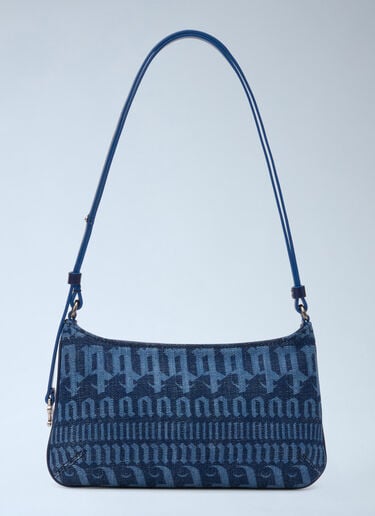 Palm Angels All Over Logo Giorgina Bag Blue pma0264007