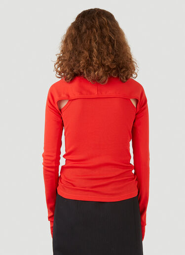 Helmut Lang Layered Long-Sleeved Top Red hlm0245010