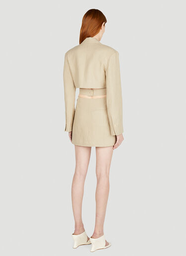 Jacquemus La Robe Bari Dress Beige jac0251011