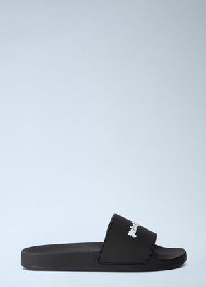 Palm Angels Classic Logo Sliders Black pma0164266