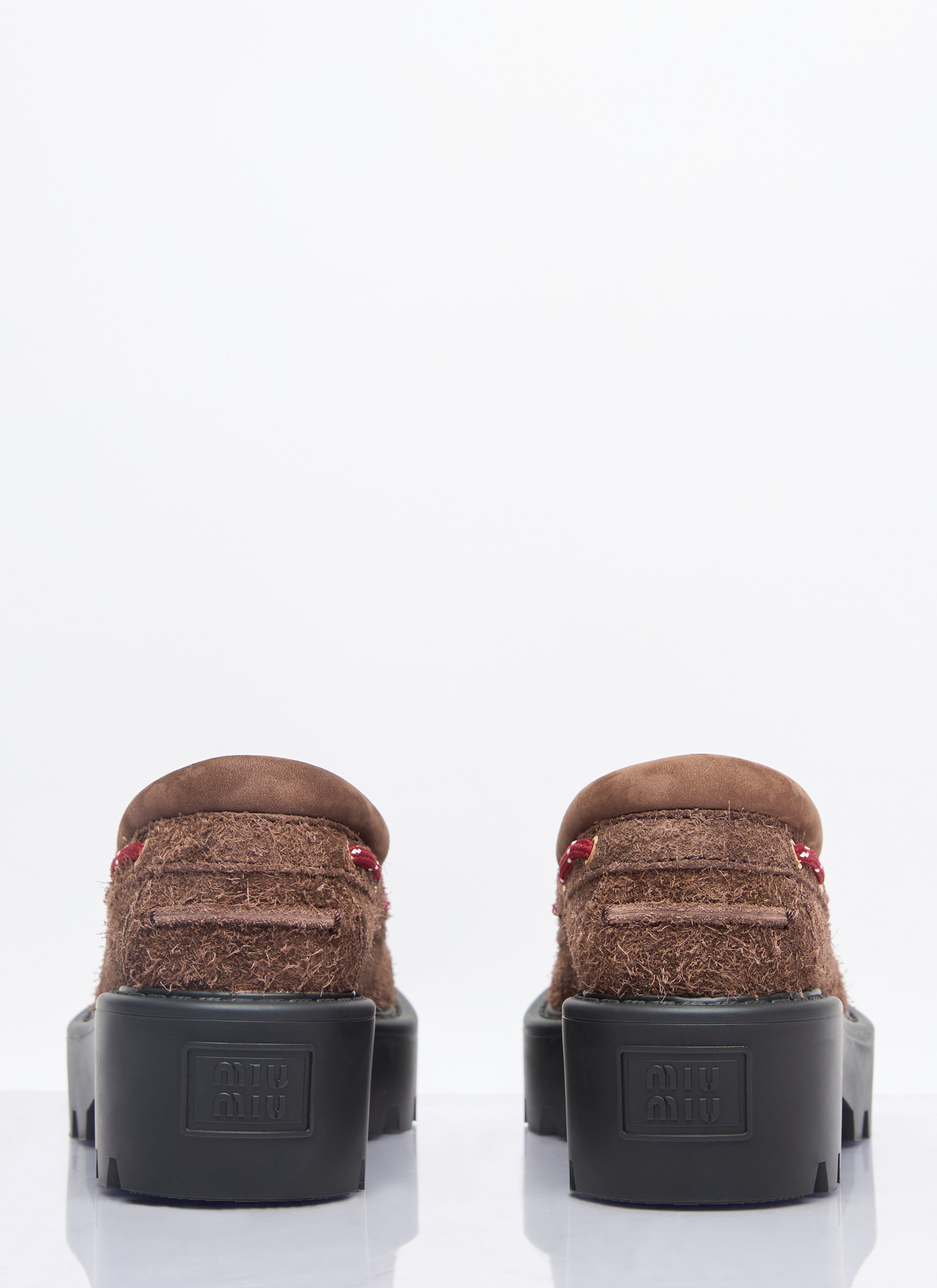 Miu Miu Women's' Suede Loafers in Brown | LN-CC® Miu Miu Women's' Suede Loafers in Brown | LN-CC®