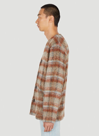 Our Legacy Ament Check Cardigan Brown our0150006
