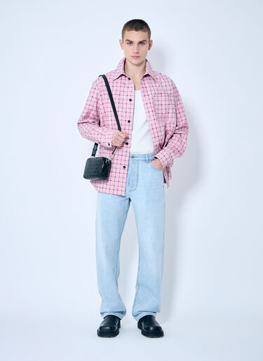 Bottega Veneta Extra Bleached Wide Leg Jeans Light Blue bov0159005