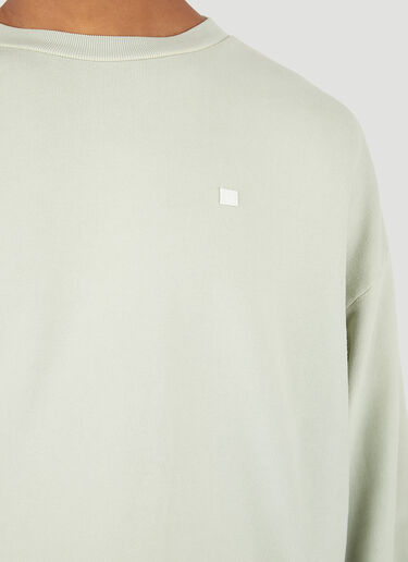 Acne Studios Oversized Logo Patch Sweatshirt Light Green acn0345008