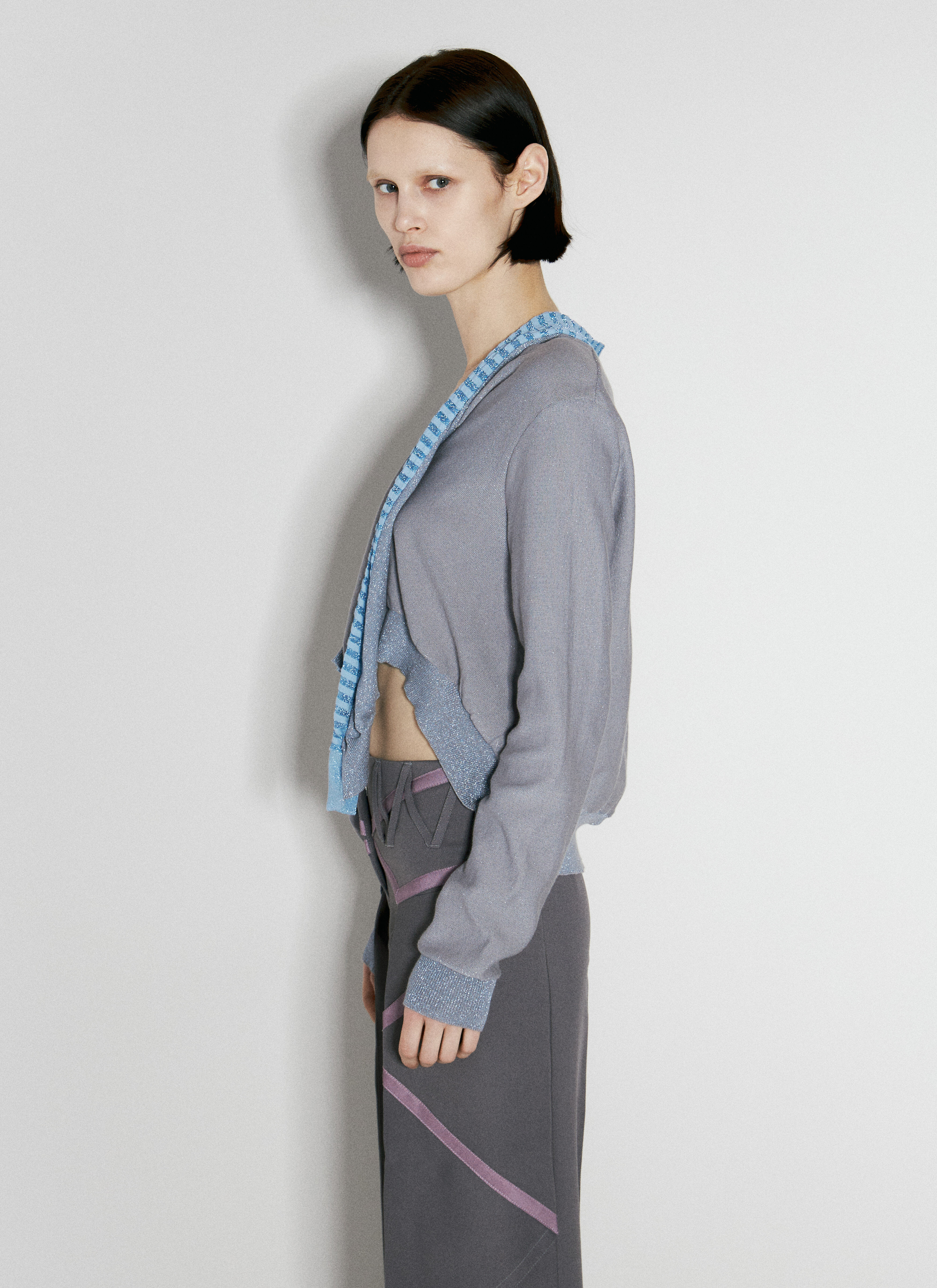 Kiko Kostadinov Arova Knit Cardigan en Grey pour femme | LN-CC®