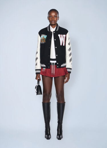 Off-White Wo Soundsystem Varsity Jacket Black ofw0262084