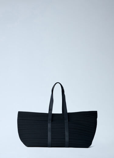 Pleats Please Issey Miyake Pleated Tote Bag Black plp0263013