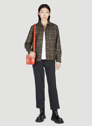 A.P.C. Julia Check Jacket Brown apc0253002