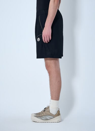 Moncler Elasticated Waist Technical Shorts Black mon0164010
