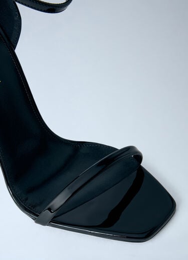 LN-CC® - Saint Laurent: Opyum Heeled Sandals - Black Saint Laurent Opyum Heeled Sandals Black sla0254051