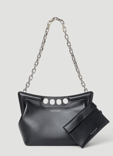 Alexander McQueen Small Peak Shoulder Bag Black amq0252001