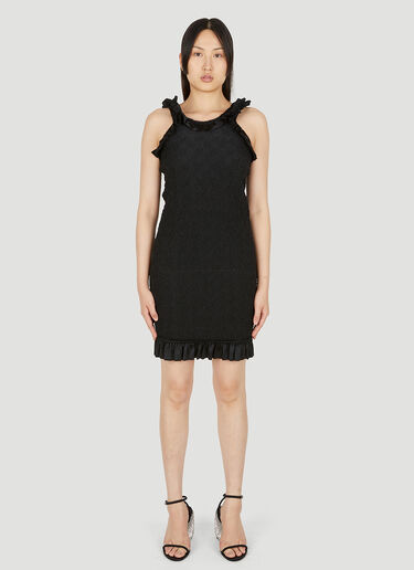 Alexander Wang Ruffle Trim Dress Black awg0249001