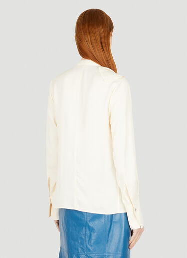 Jil Sander Open Chest Shirt Cream jil0251002