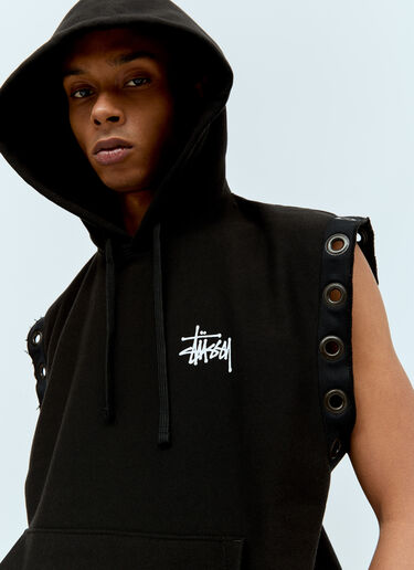 Junya Watanabe x Stüssy Hooded Sweatshirt Vest Black jwn0156006