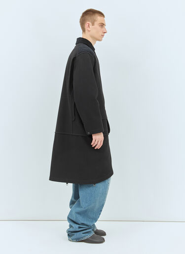 Maison Margiela Heavy-Cotton Double Coat Black mla0158010