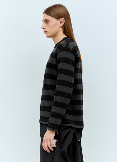 Junya Watanabe Striped Long-Sleeve T-Shirt Black jwn0154008