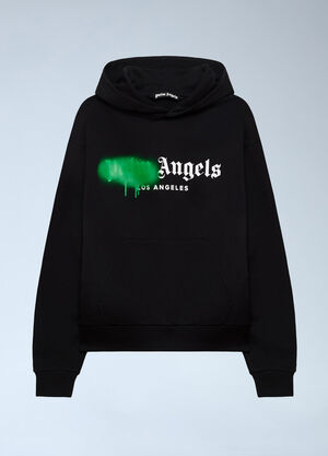 Palm Angels Spray LA Hooded Sweatshirt Black pma0162129