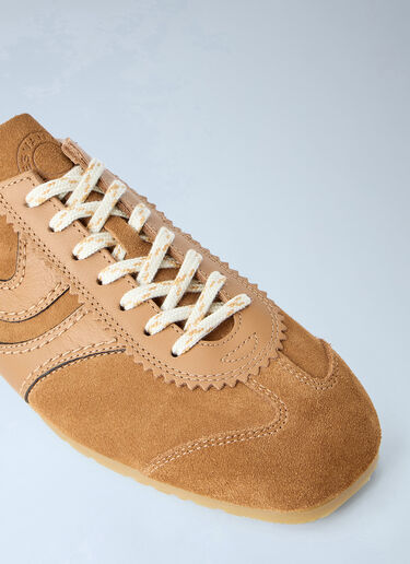 LN-CC® - Dries Van Noten: Suede Panel Sneakers - Beige Dries Van Noten Suede Panel Sneakers Beige dvn0264051