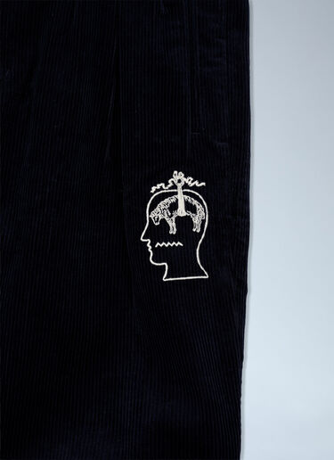 Brain Dead x Brooks Brothers California Pleated Corduroy Trouser Dark Blue brb0364001