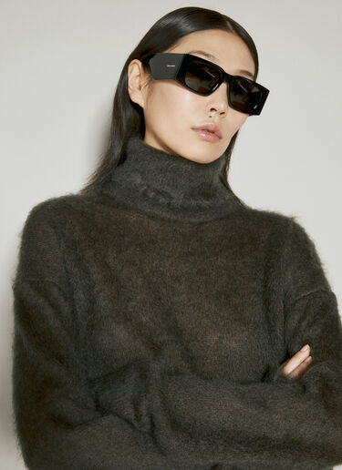 Saint Laurent 터틀넥 모헤어 스웨터 브라운 sla0254020