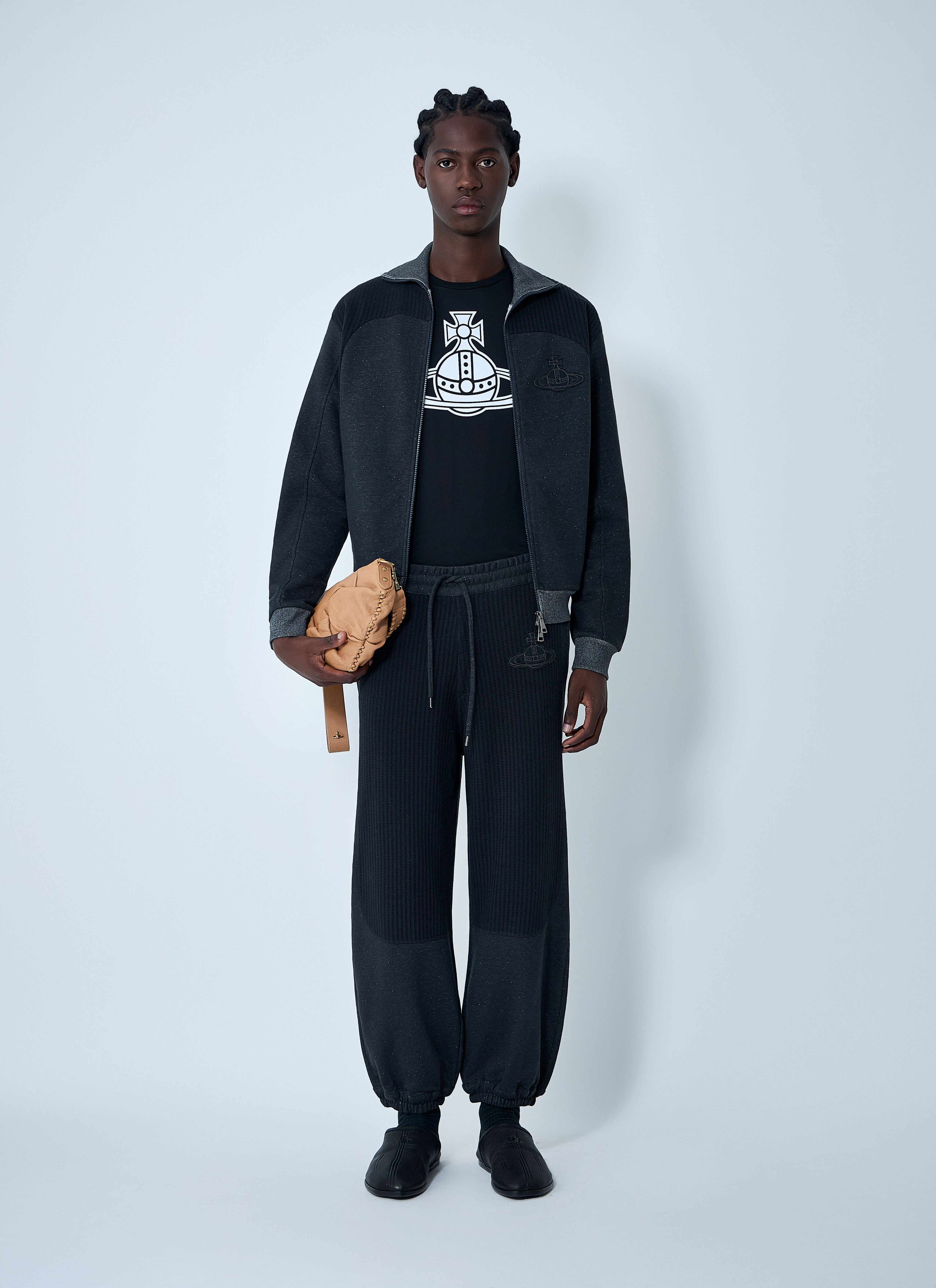 Vivienne Westwood Men's' Ibiza Track Pants in Charcoal | LN-CC®