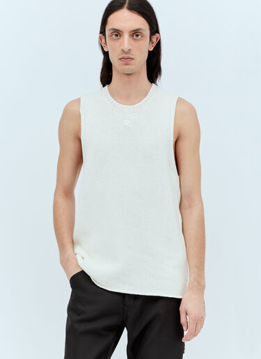 Courrèges Knit Tank Top White cou0156010