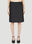 Miu Miu Low Waist Logo Skirt Black miu0252019