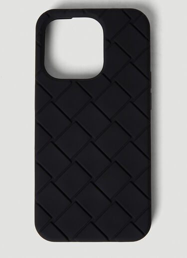 Bottega Veneta Intreccio iPhone 14 Pro Case Black bov0151104