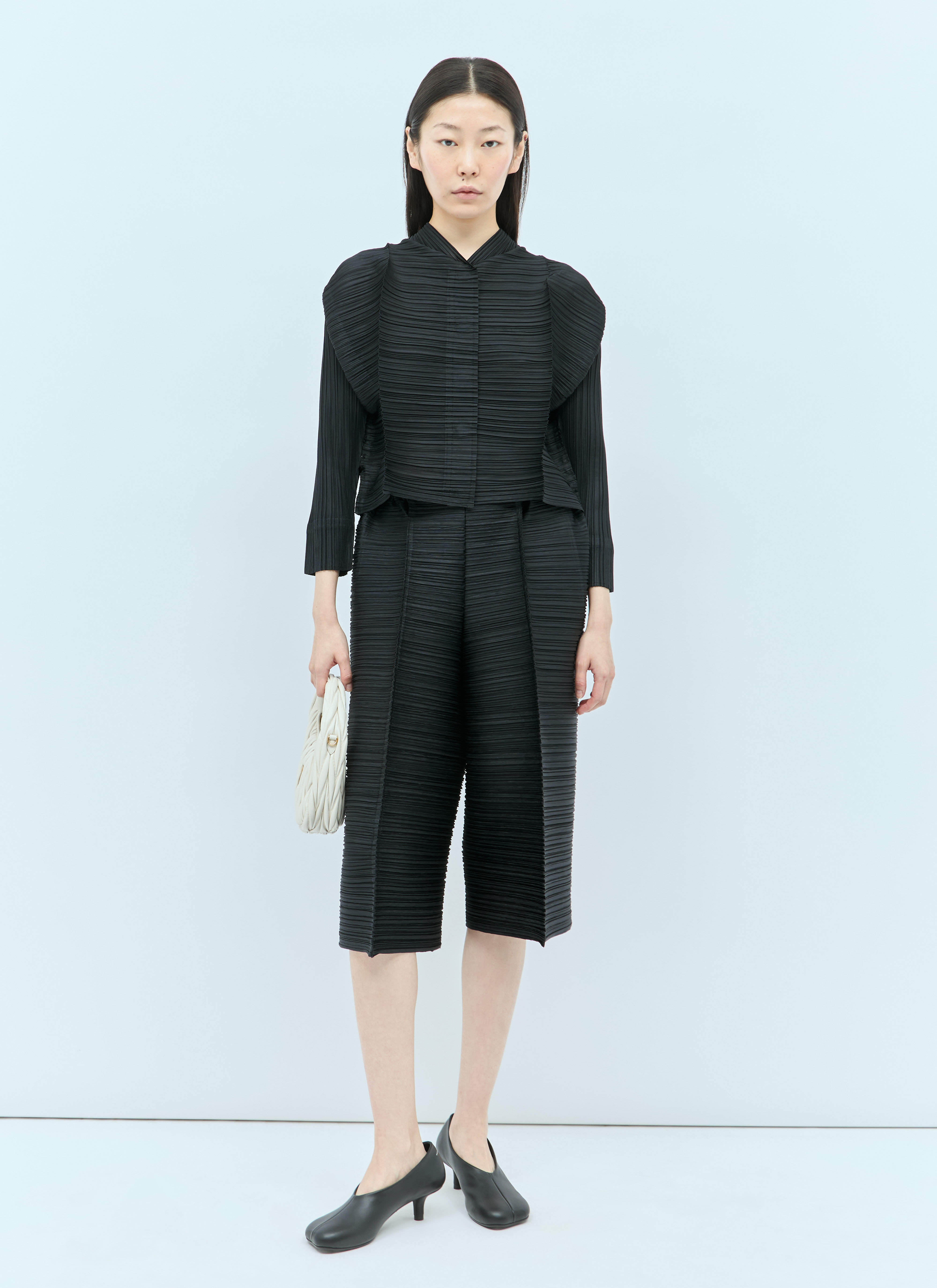 Pleats Please Issey Miyake Thicker Bounce Jacket in Black für