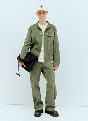 JW Anderson 트위스티드 데님 재킷 그린 jwa0156002