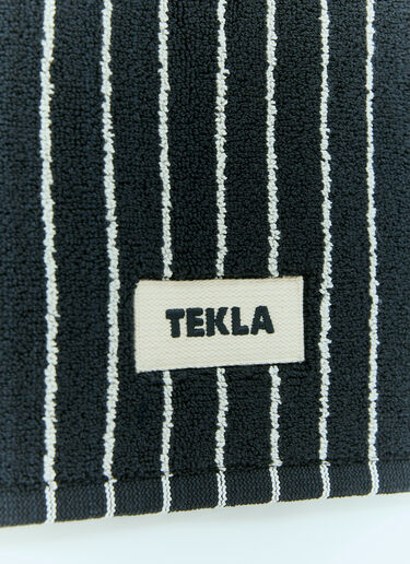 Tekla 스트라이프 목욕 매트 블랙 tek0355019