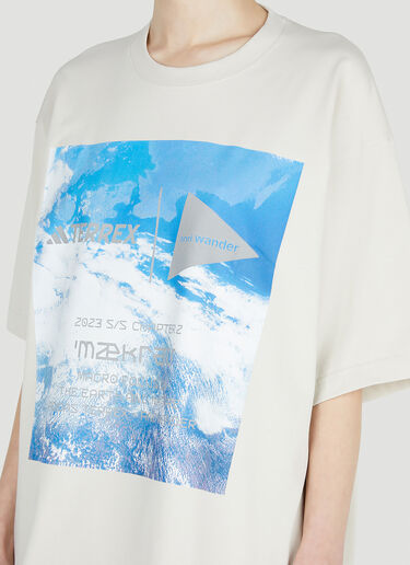 adidas Terrex x And Wander グラフィックプリントTシャツ ホワイト ata0352001