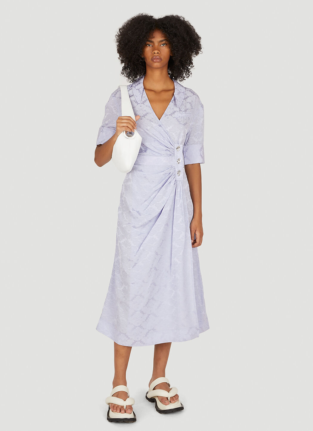Ganni on sale lilac coat