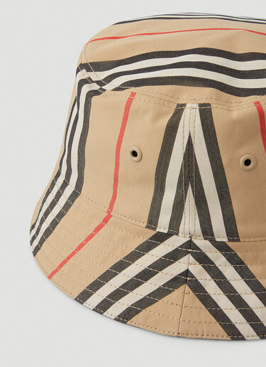 Burberry Icon 条纹渔夫帽 米色 bur0346001