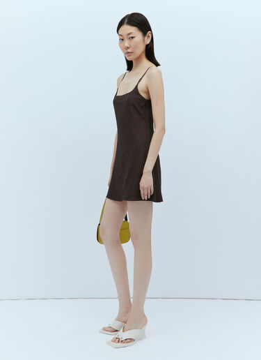 Courrèges Slip Mini Dress Brown cou0253022