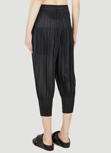 Pleats Please Issey Miyake フラッフィテーパードパンツ ブラック plp0252011