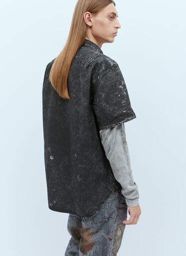 S-Marl-A Layered Shirt Diesel S-Marl-A Layered Shirt Black dsl0154015