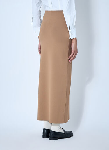 Max Mara Knit Maxi Skirt Beige max0260030