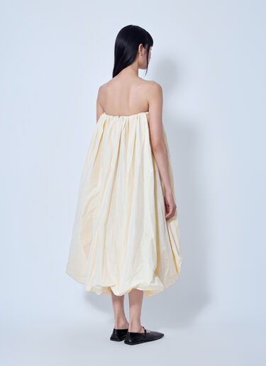 Jil Sander Strapless Draped Dress Beige jil0266020